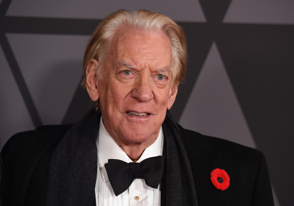 Academy Of Motion Picture Arts And Sciences' 9th Annual Governors Awards - Arrivals Honoree Donald Sutherland attends the Academy of Motion Picture Arts and Sciences' 9th Annual Governors Awards on November 11, 2017 in Hollywood, California.