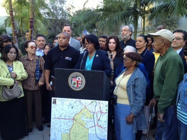 Councilwoman Jan Perry is among others who disapprove of the new redistricting map.