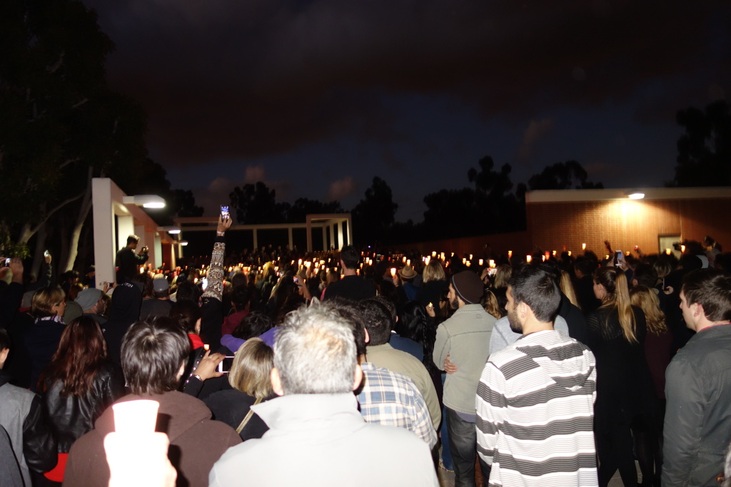 Candlelight vigil at CSULB Hundreds of Cal State University Long Beach students, faculty and others gathered with candles at a vigil Nov. 15, 2015 for Nohemi Gonzalez. She was the lone American so far known to be killed in the Paris terror attacks.
