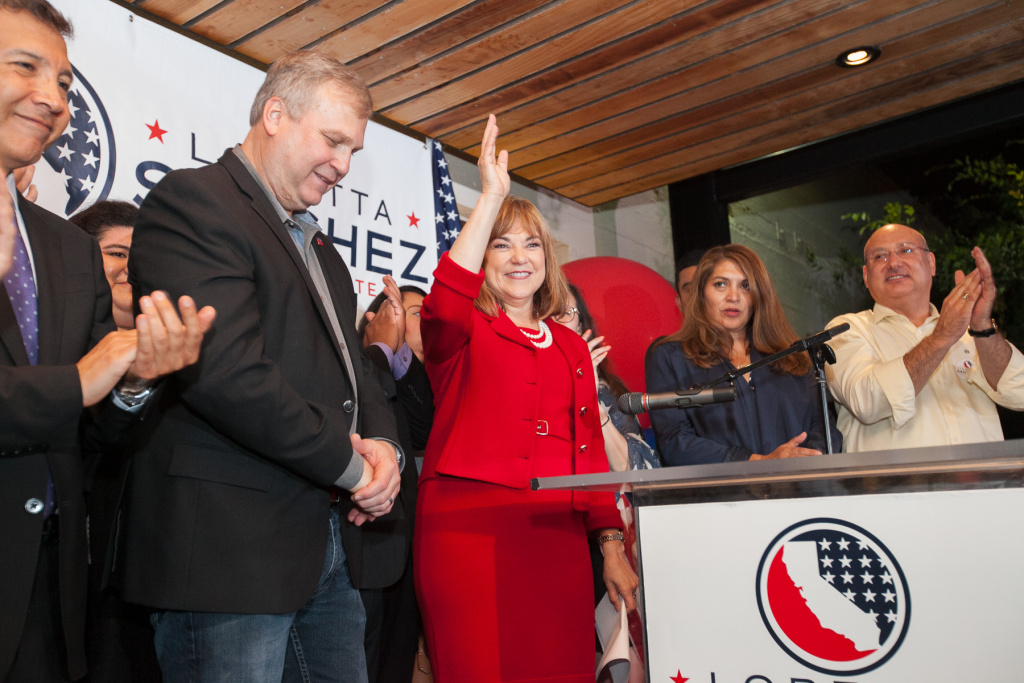 Loretta Sanchez makes her victory speech on the night of the California Primary elections in Anaheim, Calif. Tuesday, June 7, 2016. Loretta Sanchez makes her victory speech on the night of the California Primary elections in Anaheim, Calif. Tuesday, June 7, 2016.