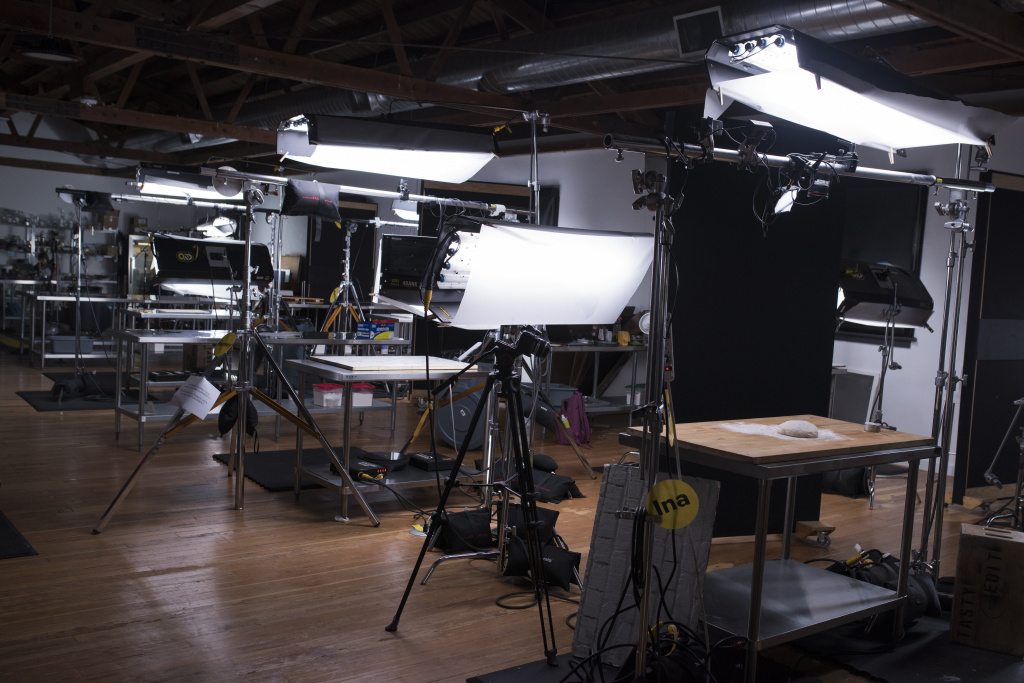 Shooting stations at BuzzFeed's Tasty headquarters in Hollywood, California. Shooting stations at BuzzFeed's Tasty headquarters in Hollywood, California.