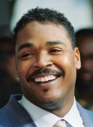 Rodney King during a press conference in May, 1992
