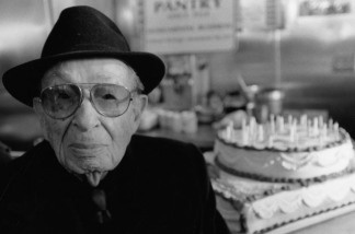 Mercer 20113 Off-Ramp turns five years old this month. One of our heroes is Robbie Eisenberg, who died in 2003. He turned 101 in 1999, celebrating with a big cake at The Pantry, and was still selling zippers in downtown LA until he was 103.