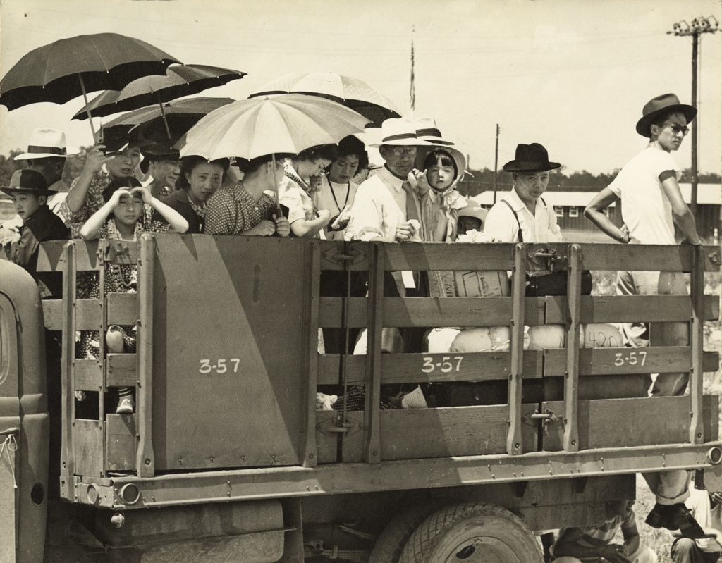 War Relocation Authority photo, taken at the Jerome concentration camp in Arkansas, June 18, 1944. War Relocation Authority photo, taken at the Jerome concentration camp in Arkansas, June 18, 1944.