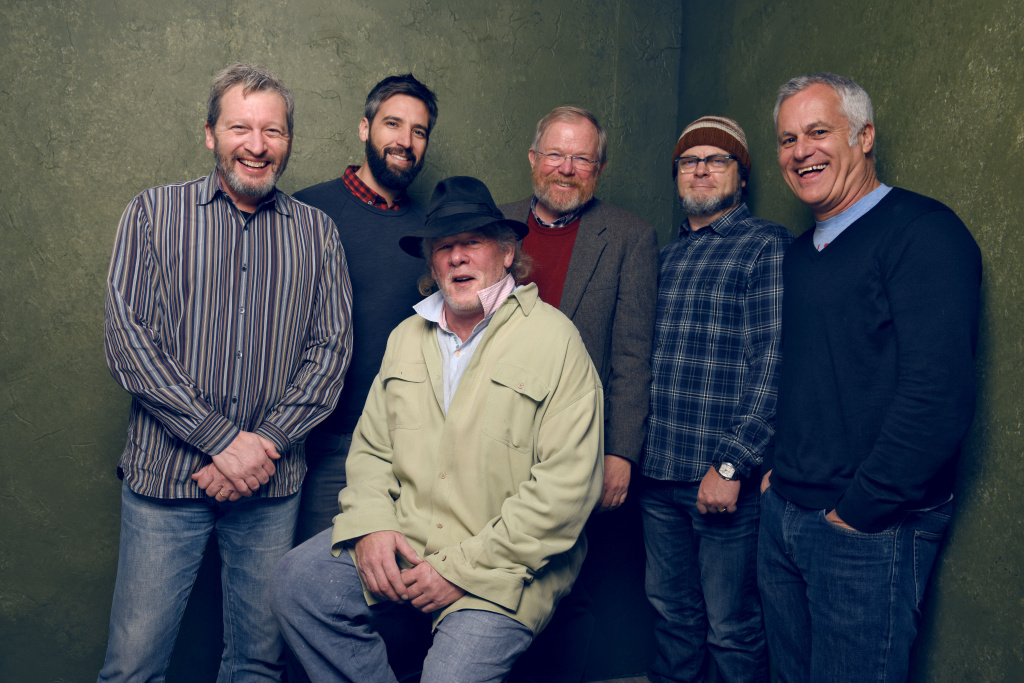 2015 Sundance Film Festival Portraits - Day 2 PARK CITY, UT - JANUARY 24: (L-R) Ken Kwapis, Bill Holderman, Bill Bryson, Nick Offerman, and Chip Diggins from