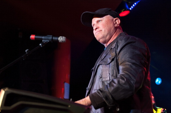 Mike Score, lead singer with the band A Flock Of Seagulls, performs on stage during the Back to the Eighties 3 Year Anniversary with Rubix Kube at the Canal Room on March 23, 2012 in New York City.