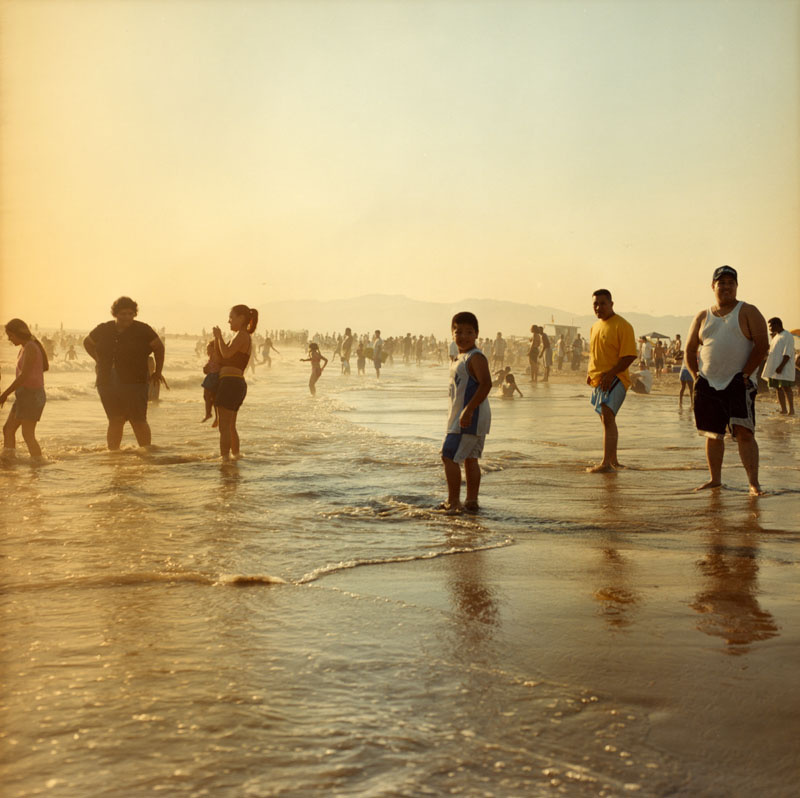 summer himmelstein beach August 2002: Bathers pack Venice Beach on a hot summer day.