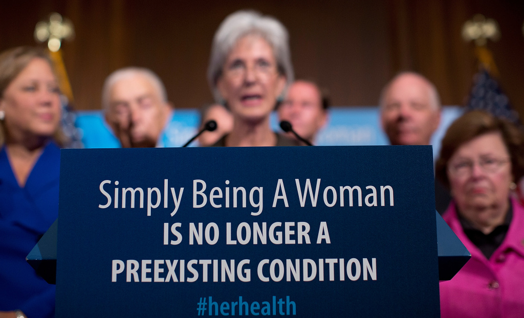 Senate Democrats And HHS Head Sebelius Announce New Preventive Coverage For Women Under The Affordable Health Care Act WASHINGTON, DC - JULY 31: U.S. Health and Human Services Secretary Kathleen Sebelius joins Democratic senators at a news conference on Capitol Hill July 31, 2012 in Washington, DC. Sebelius and members of the Democratic caucus announced new preventive health coverage for women that takes effect August 1 for new insurance plans because as part of the Affordable Care Act. Also pictured are (L-R) Sen. Mary Landrieu (D-LA), Sen. Frank Lautenberg (D-NJ), Sen. Richard Blumenthal (D-CT), Sen. Ben Cardin (D-MD) and Sen. Barbara Mikulski (D-MD).