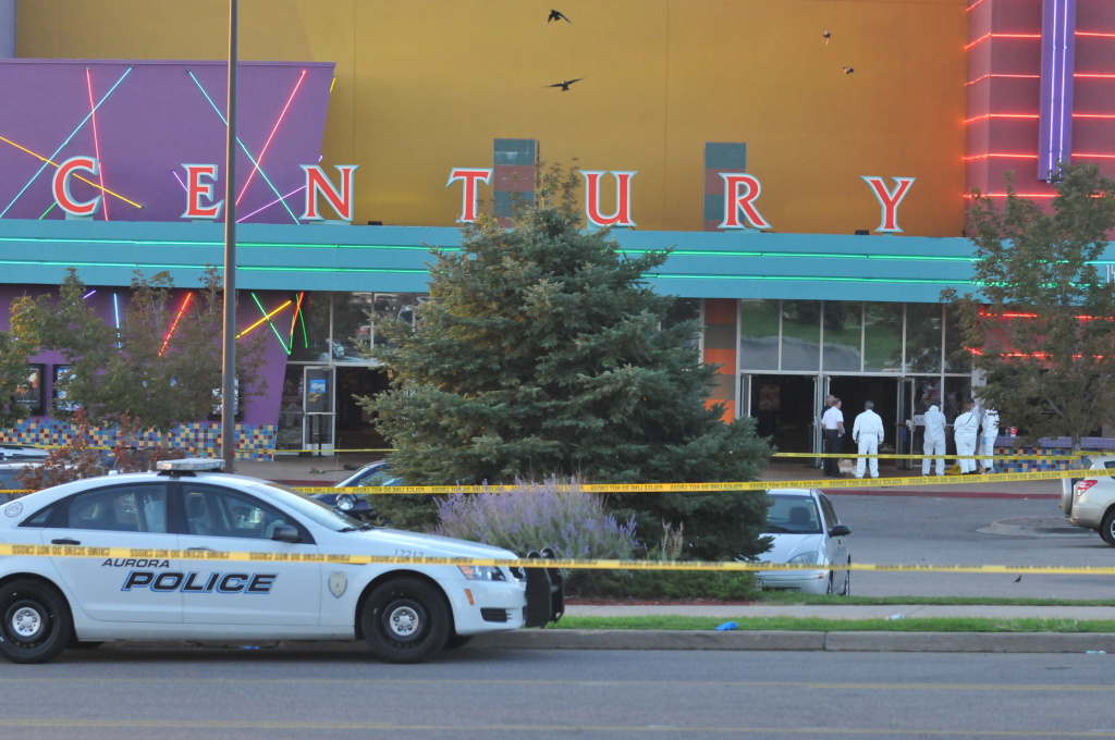 Gunman Kills At Least 10 At Screening of The Dark Knight Rises The Century 16 movie theatre is seen where a gunmen attacked movie goers during an early morning screening of the new Batman movie,