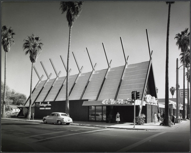 coffeedans_custom-28effefef3eca527dcb189a9b406551c33528dad-s800-c85.jpg While best known for his residential architecture, Krisel also worked on commercial projects. He designed this Los Angeles building, home to Coffee Dan's Coffee Shop, shown in 1958.