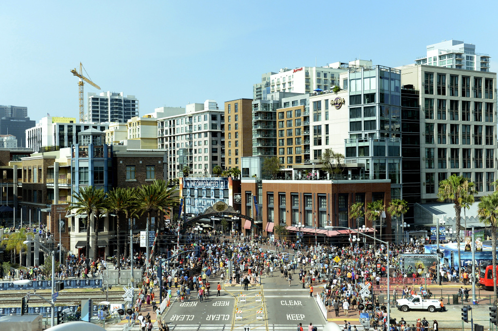 Comic-Con International 2016 - General Atmosphere And Cosplay File: Guests attend Comic-Con International on July 23, 2016 in San Diego.