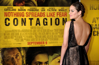 Actress Marion Cotillard attends the 'Contagion' premiere at the Rose Theater, Jazz at Lincoln Center on September 7, 2011 in New York City.
