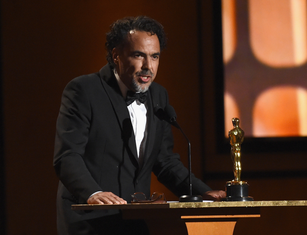 Academy Of Motion Picture Arts And Sciences' 9th Annual Governors Awards - Show Special Award Winner Alejandro González Iñárritu speaks onstage at the Academy of Motion Picture Arts and Sciences' 9th Annual Governors Awards on November 11, 2017.