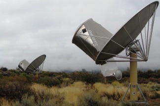 Mercer 17416 Allen Telescope Array in the Cascade Mountains. SETI no longer has funds to use these radio telescopes to search for alien life.