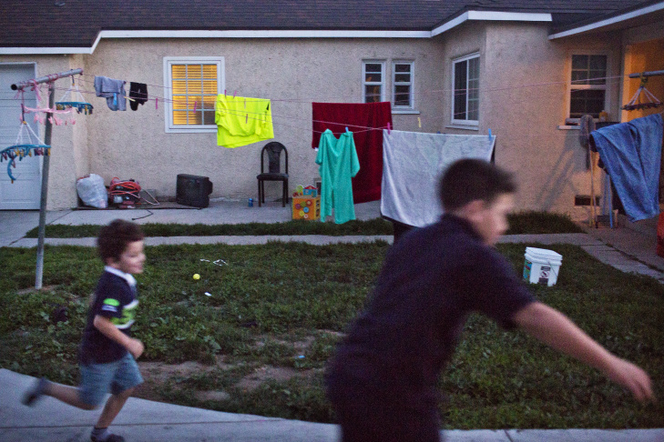 Training in self control starts early at Camino Nuevo. Karina Rodriguez leads preschoolers through a motor skills exercise, asking them to start and stop based on musical cues. Students will be exposed to 14 years of curriculum designed to address academic and soft skills.