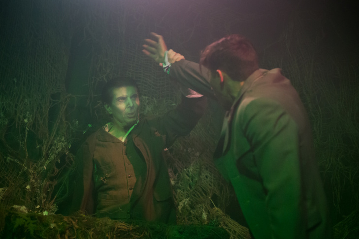 Kevin Dulude and Flynn Platt in Teig O'Kane and the Corpse. Kevin Dulude and Flynn Platt in Teig O'Kane and the Corpse.