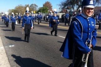 Compton High School was among several schools to have marching bands in the Kingdom Day parade.