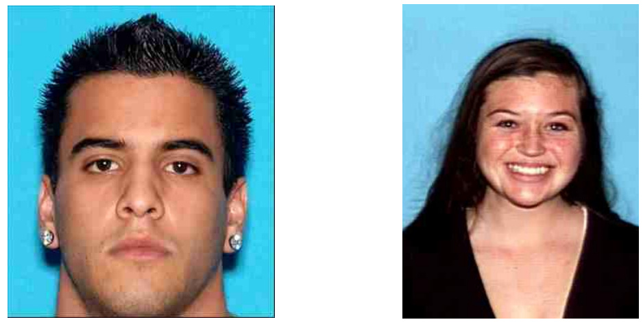 Orange County Lost Hikers Photos of Nicholas Cendoya, 19, (left) and Kyndall Jack, 18, of Costa Mesa, who were rescued from the Cleveland National Forest in Orange County after a five-day search in April 2013.