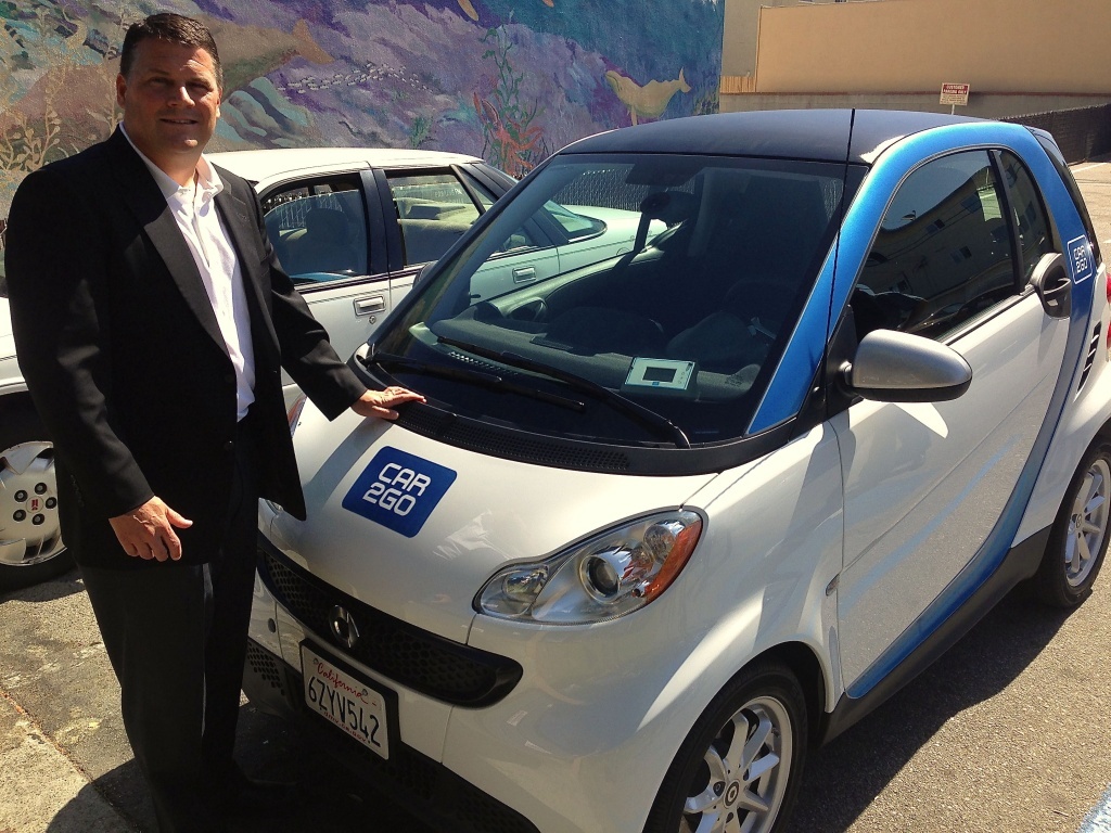 Car2Go’s North American CEO Nicholas Cole compares his company to iTunes, where instead of buying the whole album you just buy a few songs.
