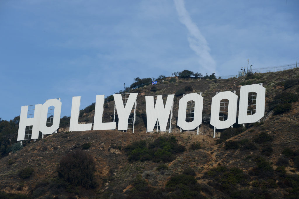 US-ENTERTAINMENT-HOLLYWOOD-SIGN-MAKEOVER The freshly painted Hollywood sign is seen after a press conference to announce the completion of the famous landmark's major makeover on December 4, 2012 in Hollywood, California.